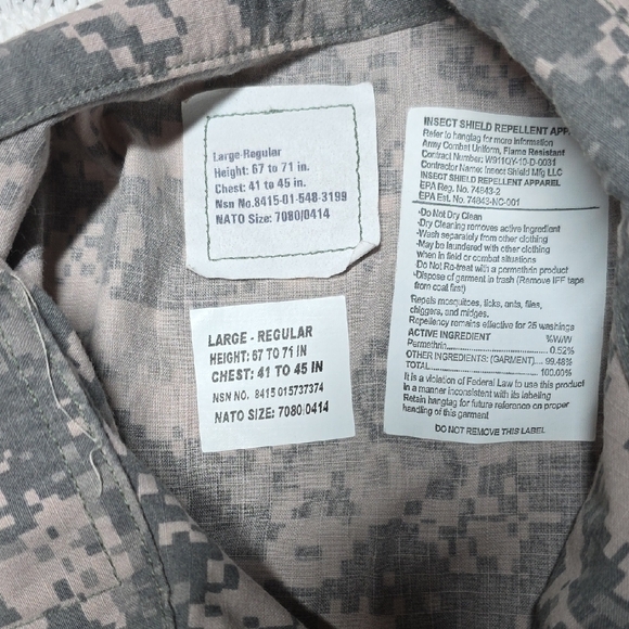 ACU Digital Camouflage Field Jacket - Gray/Green - Picture 2 of 5